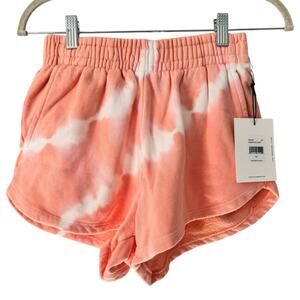 NWT Spiritual Gangster Shibori Kylie Shorts High Rise Peach Tie Dye Women’s XS